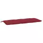 Cuscino per Panca Rosso Vino 120x50x7 cm in Tessuto Oxford