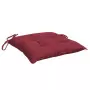 Cuscini per Pallet 4 pz Rosso Vino 50x50x7 cm Tessuto Oxford