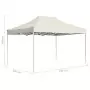 Gazebo Professionale Pieghevole in Alluminio 4,5x3 m Crema