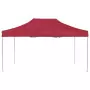 Gazebo Professionale Pieghevole Alluminio 4,5x3 m Rosso Vino