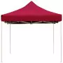 Gazebo Professionale Pieghevole Alluminio 4,5x3 m Rosso Vino