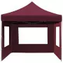 Gazebo Professionale Pieghevole Alluminio Pareti 4,5x3m Rosso