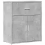 Credenza Grigio Cemento 60x31x70 cm in Legno Multistrato