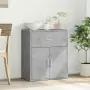 Credenza Grigio Cemento 60x31x70 cm in Legno Multistrato