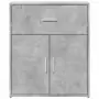 Credenza Grigio Cemento 60x31x70 cm in Legno Multistrato