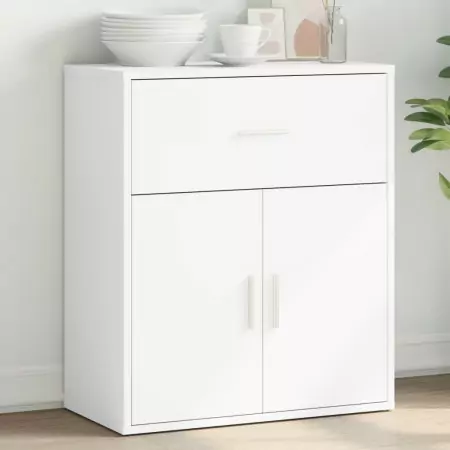 Credenza Bianco 60x31x70 cm in Legno Multistrato