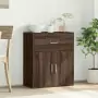 Credenza Rovere Marrone 60x31x70 cm in Legno Multistrato