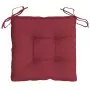 Cuscini per Pallet 2 pz Rosso Vino 50x50x7 cm Tessuto Oxford