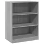 Armadio Grigio Sonoma 77x48x102 cm in Legno Multistrato