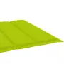 Cuscino per Lettino Verde Brillante 200x60x3 cm in Tessuto