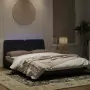 Giroletto con Luci LED Nero 140x190 cm in Velluto