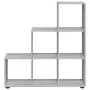 Libreria a Scala Grigio Sonoma 107 cm in Legno Multistrato