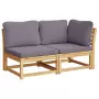 Set Salotto da Giardino 8 pz con Cuscini Legno Massello Acacia