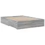 Giroletto Cassetti Grigio Sonoma 135x190 cm Legno Multistrato