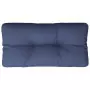 Cuscino per Pallet Blu Marino 120x40x12 cm in Tessuto