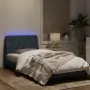 Giroletto con Luci LED Grigio Scuro 100x200 cm in Velluto