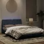 Giroletto con Luci LED Grigio Scuro 140x190 cm in Velluto