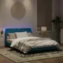 Giroletto con Luci LED Blu 160x200 cm in Velluto