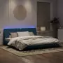 Giroletto con Luci LED Blu 200x200 cm in Velluto