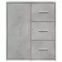 Credenza Grigio Cemento 60x31x70 cm in Legno Multistrato