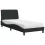 Letto con Materasso Nero 80x200 cm in Velluto