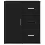 Credenza Nero 60x31x70 cm in Legno Multistrato