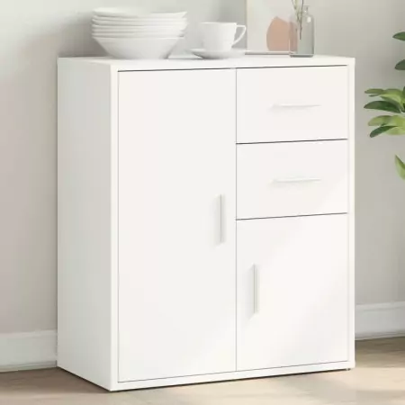 Credenza Bianco 60x31x70 cm in Legno Multistrato