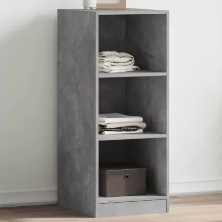 Armadio Grigio Cemento 48x41x102 cm in Legno Multistrato