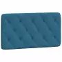 Letto con Materasso Blu 100x200 cm in Velluto