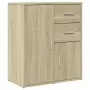 Credenza Rovere Sonoma 60x31x70 cm in Legno Multistrato