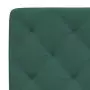 Letto con Materasso Verde Scuro 100x200 cm in Velluto