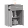 Credenza Grigio Sonoma 60x30x84 cm in Legno Multistrato