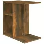 Tavolino da Salotto Rovere Fumo 50x30x50cm Legno Multistrato