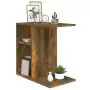 Tavolino da Salotto Rovere Fumo 50x30x50cm Legno Multistrato