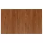 Piano Bagno Marrone Scuro 100x60x1,5cm Legno Massello Trattato