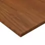 Piano Bagno Marrone Scuro 100x60x1,5cm Legno Massello Trattato