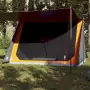 Tenda da Campeggio 2 Persone Grigio e Arancione Impermeabile