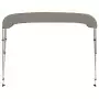 Bimini di Prua con Tendalino 3 Archi Grigio 184x170x133 cm