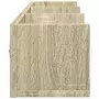 Armadietto a Muro Rovere Sonoma 75x18x16,5 cm Legno Multistrato