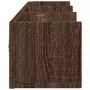 Armadietto a Muro Rovere Marrone 75x18x16,5cm Legno Multistrato