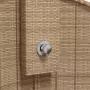 Doccia Esterno Beige 100x100x241,5 cm Polyrattan e Legno Acacia