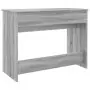 Toeletta con Specchio Grigio Sonoma 100x45x76 cm