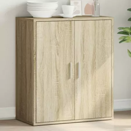 Credenza Rovere Sonoma 79x38x80 cm in Legno Multistrato