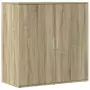 Credenza Rovere Sonoma 79x38x80 cm in Legno Multistrato