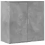 Credenza Grigio Cemento 79x38x80 cm in Legno Multistrato