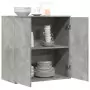 Credenza Grigio Cemento 79x38x80 cm in Legno Multistrato