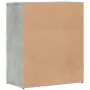 Credenze 2 pz Grigio Cemento 60x31x70 cm in Legno Multistrato