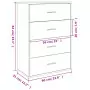 Credenze 2 pz Nere 60x31x84 cm in Legno Multistrato