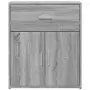 Credenze 2 pz Grigio Sonoma 60x31x70 cm in Legno Multistrato