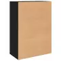 Credenze 2 pz Nere 60x31x84 cm in Legno Multistrato